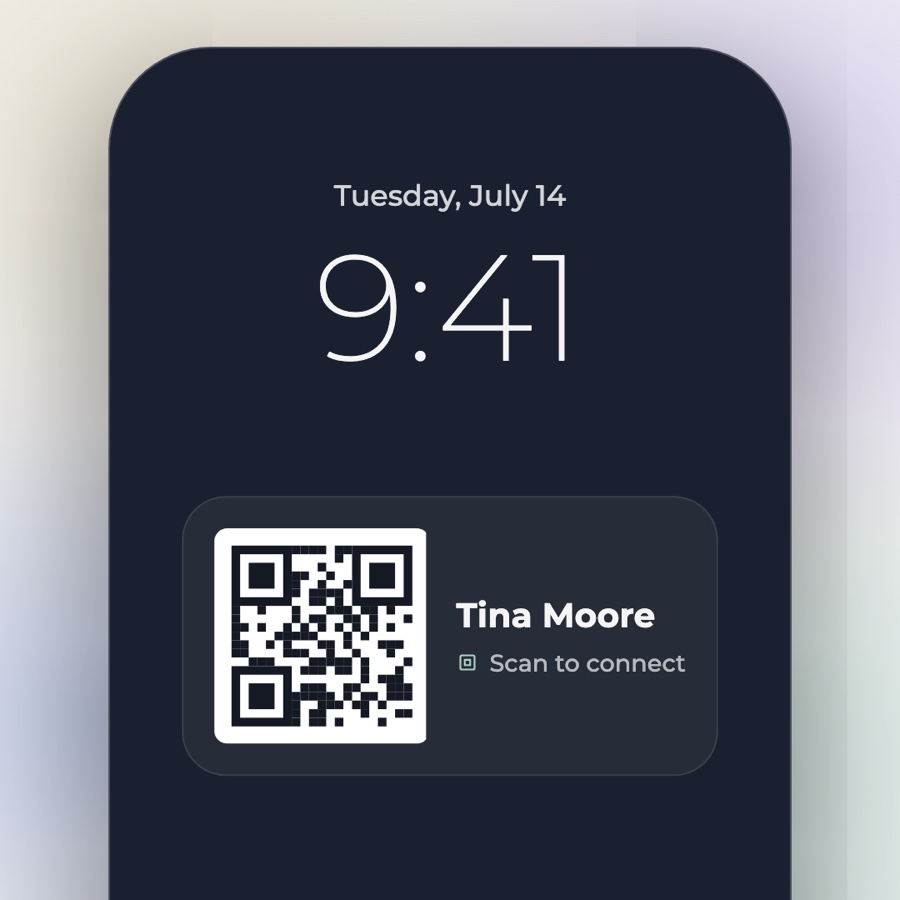 Widget — sharing your Mētan card